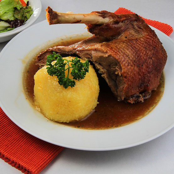 Laternen und Gänsebraten